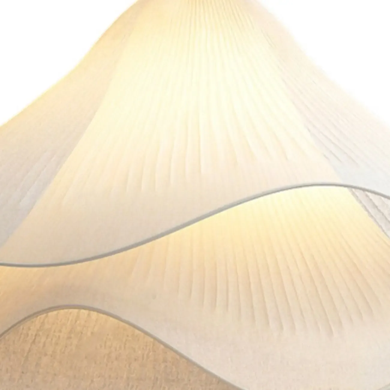 Tiered White Petal Fabric Pendant Lights for Kitchen Island Image - 7