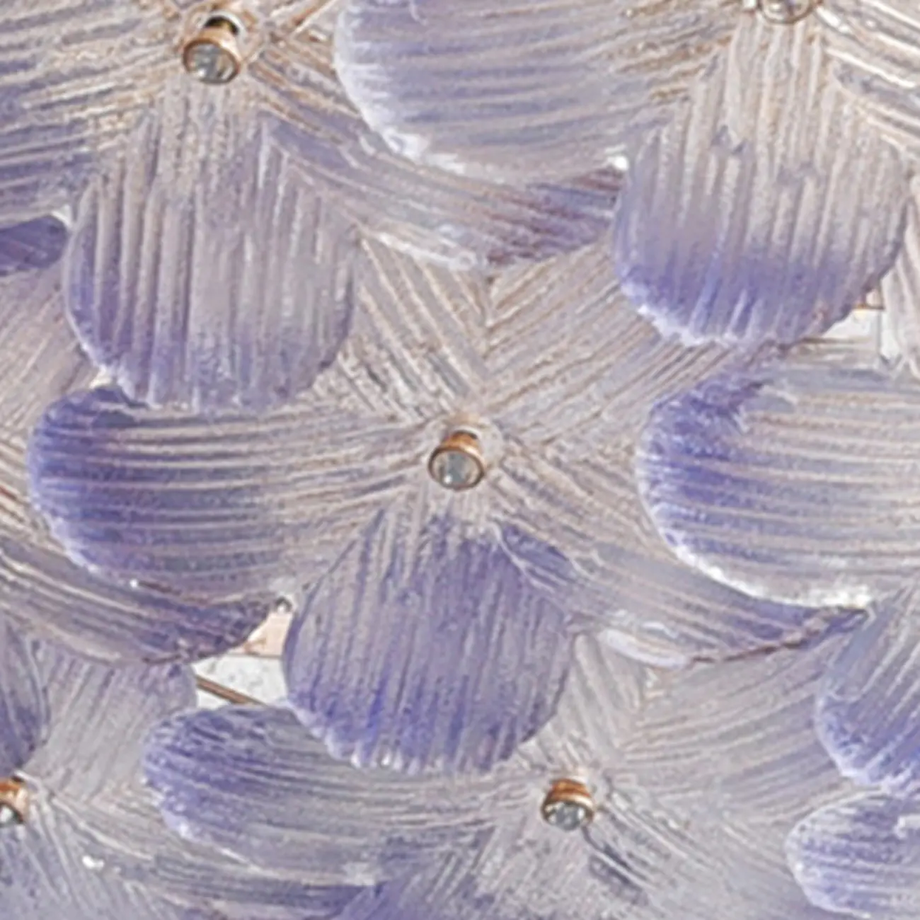 Elegant Floral Glass Dome Semi Flush Ceiling Light Image - 7 | homeyfad