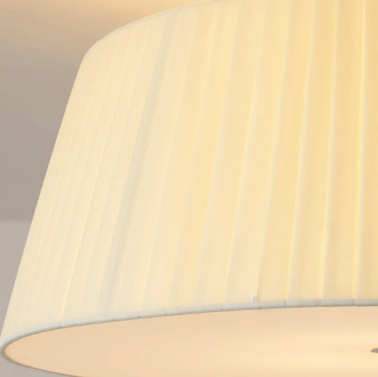 Geometric Fabric Semi Flush LED Ceiling Light for Bedroom Image - 7 | homeyfad