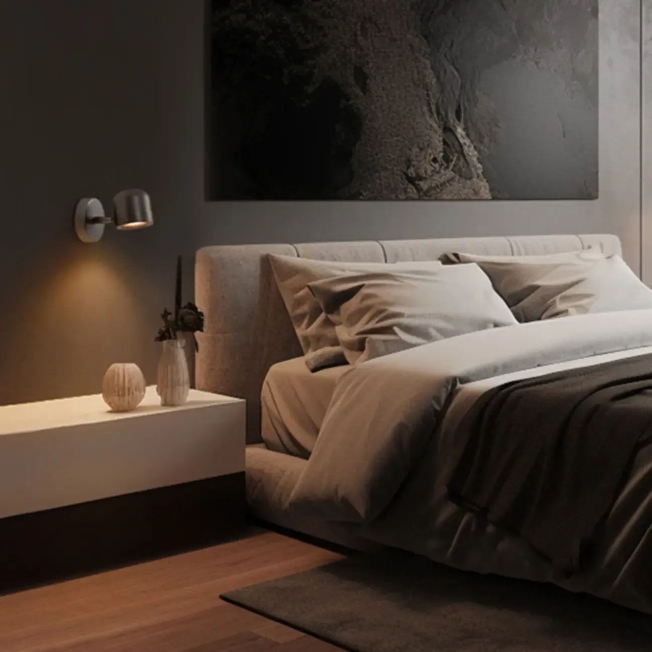 Simple 1-Light Nickel Adjustable Wall Sconce Image - 3