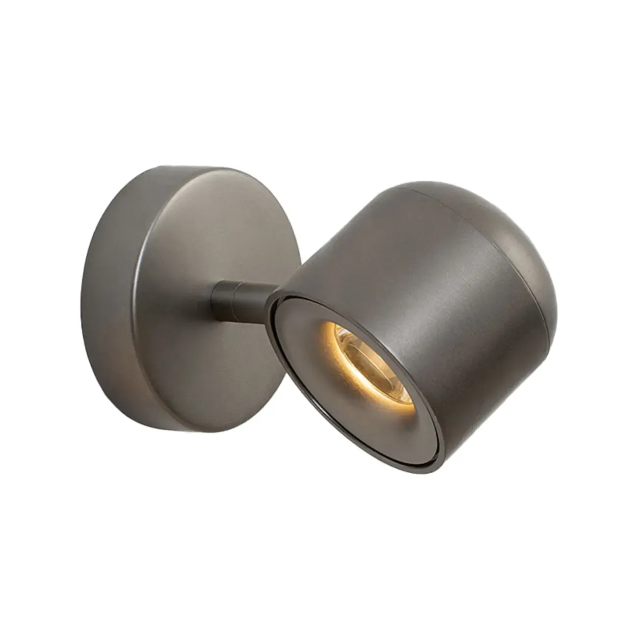 Simple 1-Light Nickel Adjustable Wall Sconce Image - 5