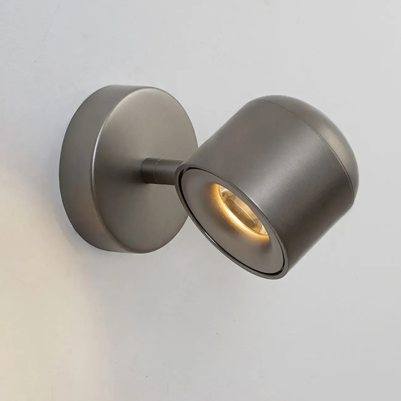 Simple 1-Light Nickel Adjustable Wall Sconce Image - 6