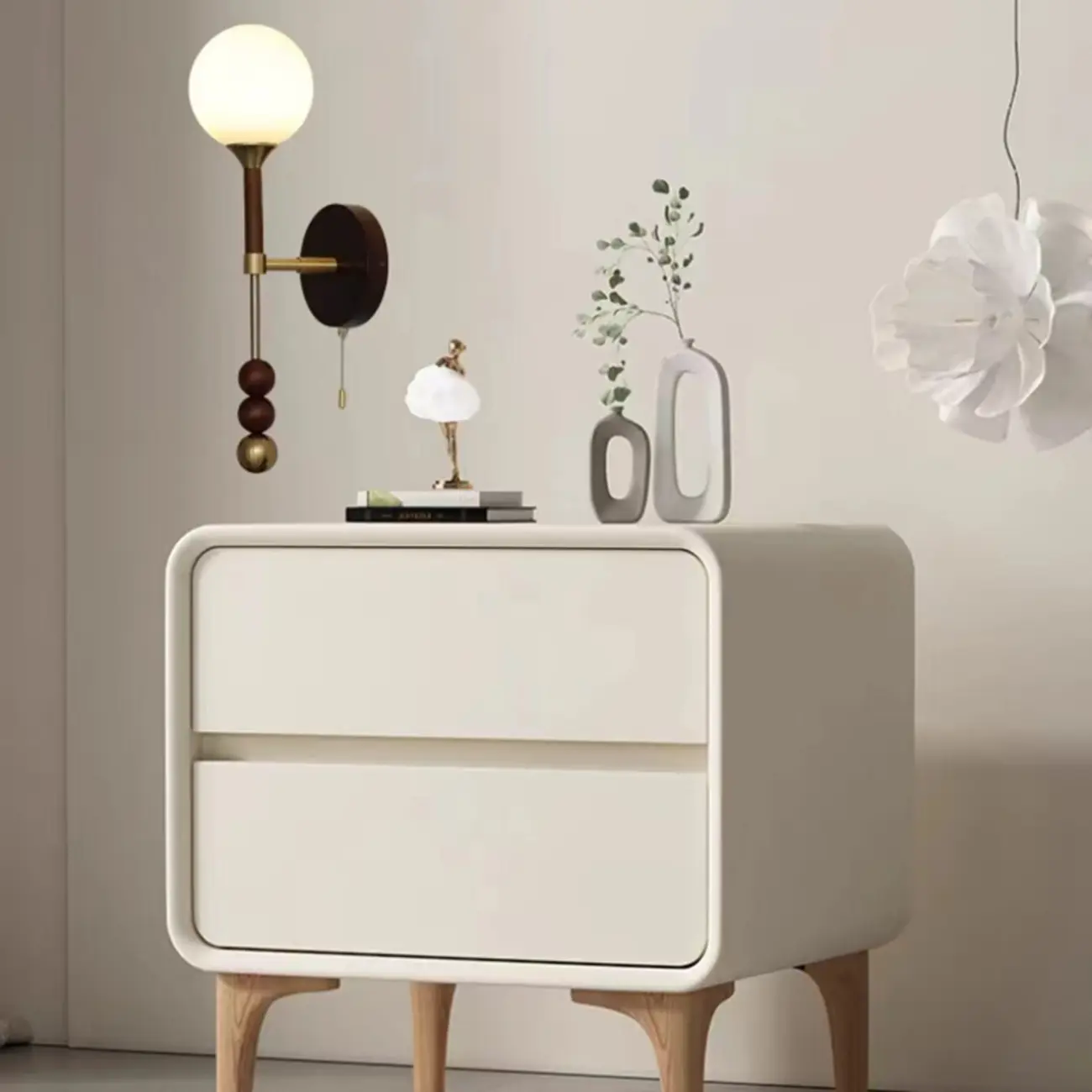 Modern Globe Black Wall Sconce with Pull Chain for Bedroom | homeyfad