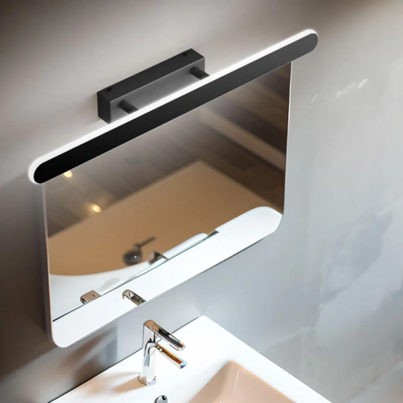 Minimalist Rectangular LED Vanity Light for Bathroom Image - 2 | homeyfad