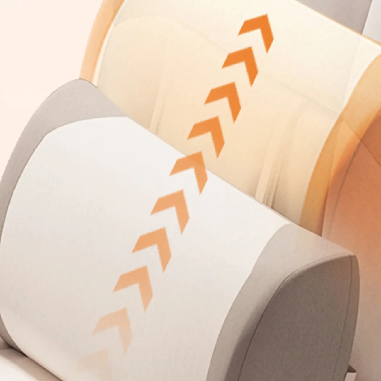 Modern Grey White Leather Adjustable Swivel Office Chair Image - 3 | homeyfad