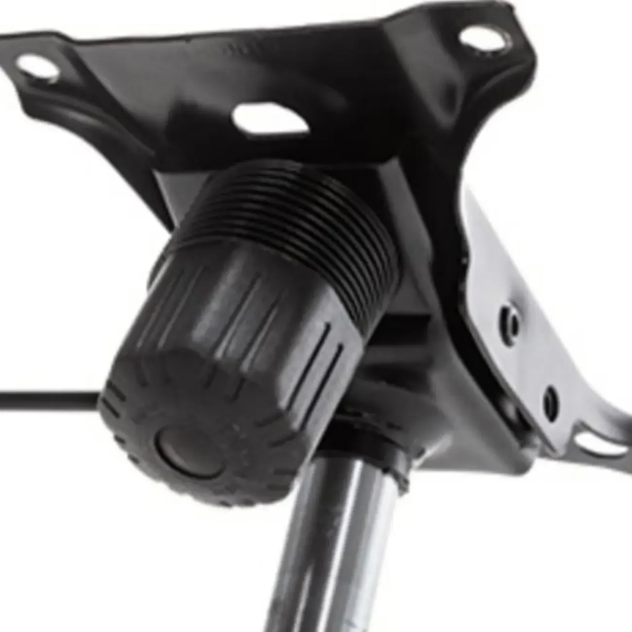 Modern Grey White Leather Adjustable Swivel Office Chair Image - 12