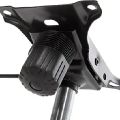 Modern Grey White Leather Adjustable Swivel Office Chair Image - 12