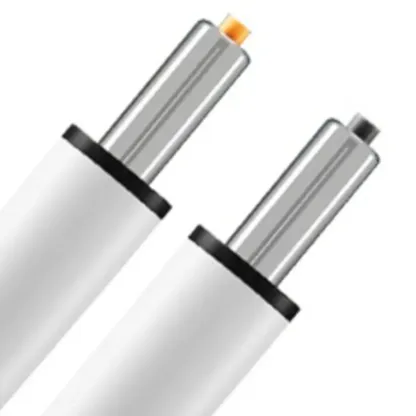 Modern Grey White Leather Adjustable Swivel Office Chair Image - 13