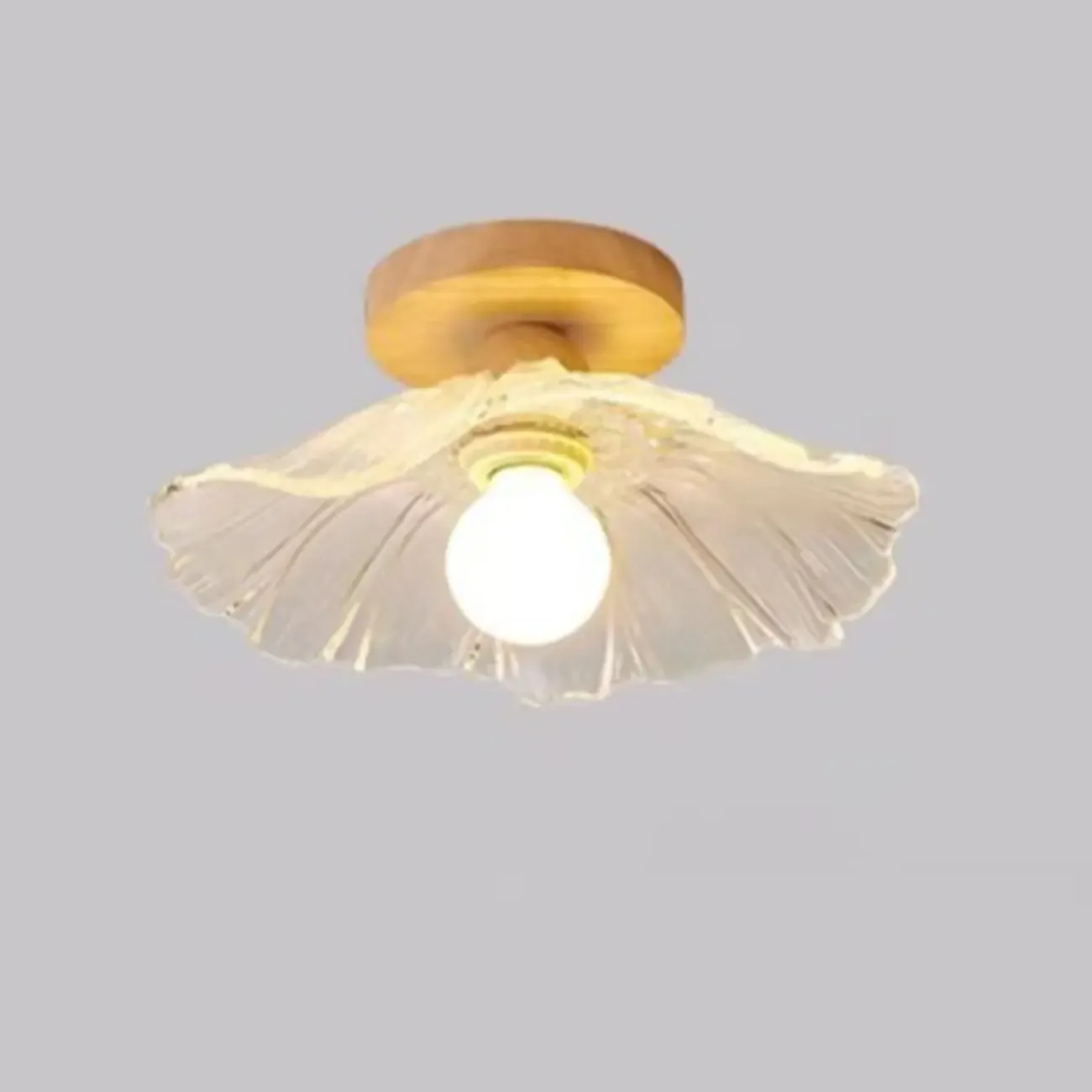 Mini Modern Glass Semi Flush Ceiling Light for Hallway Decor | HomeyFad