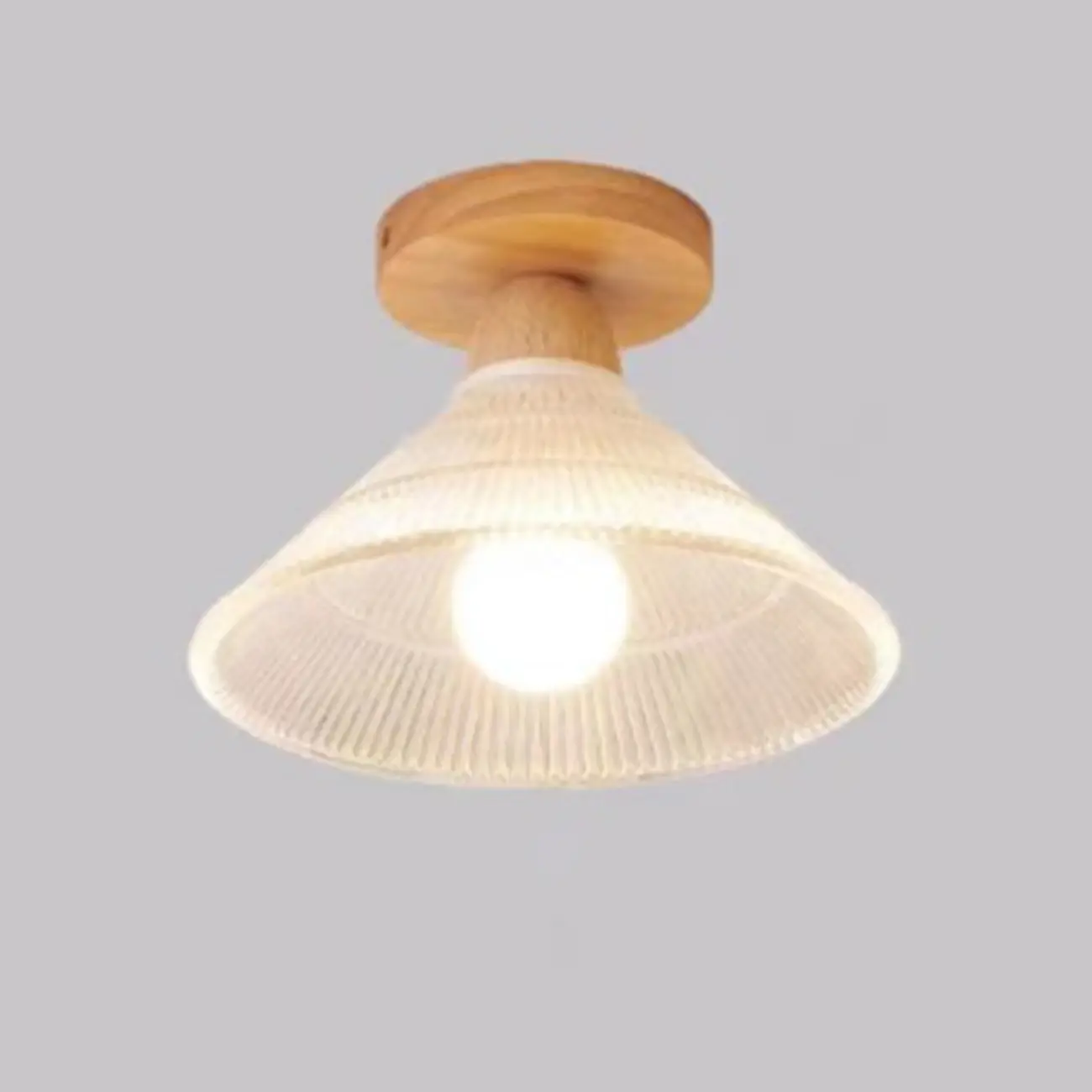 Mini Modern Glass Semi Flush Ceiling Light for Hallway Decor Image - 15 | homeyfad
