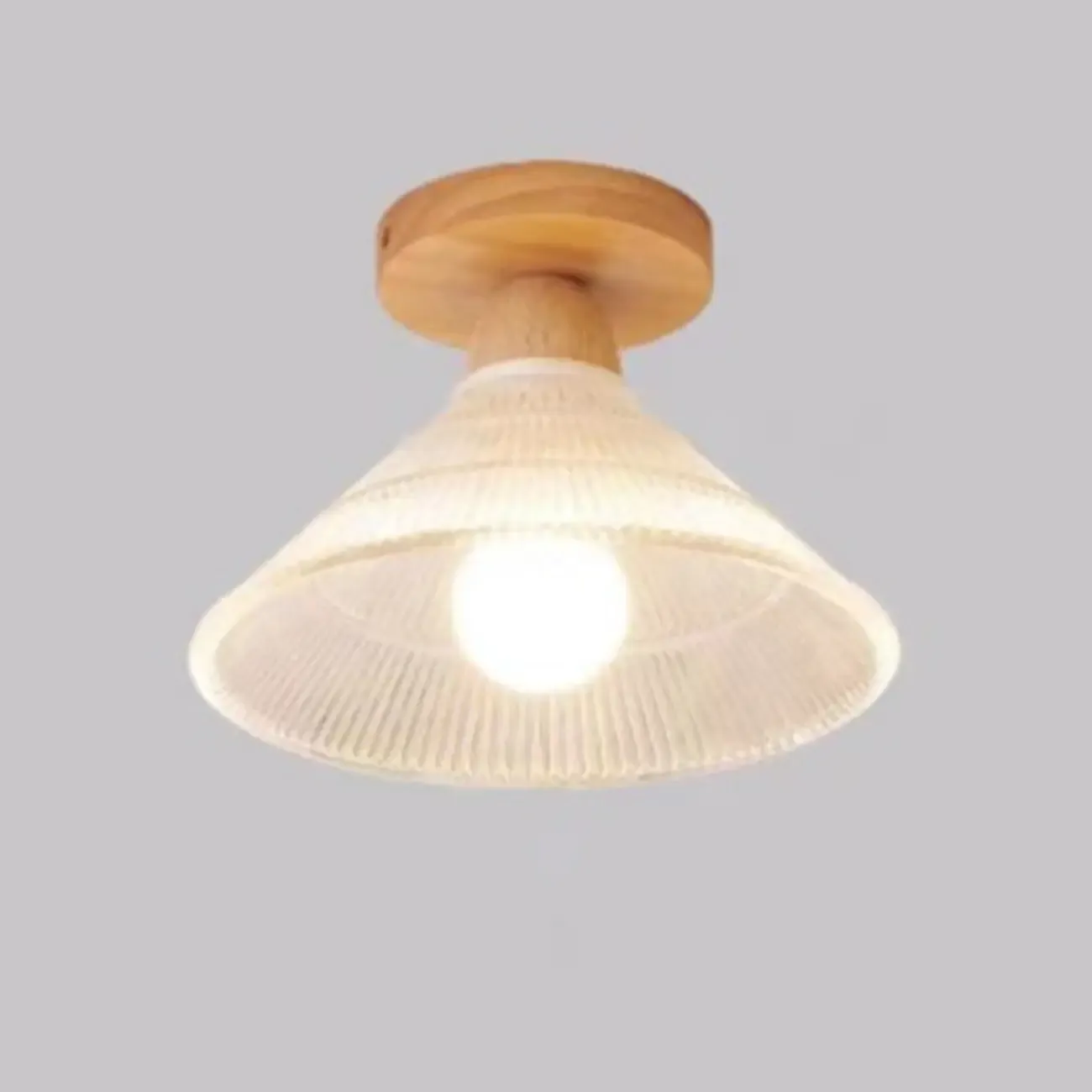 Mini Modern Glass Semi Flush Ceiling Light for Hallway Decor Image - 15