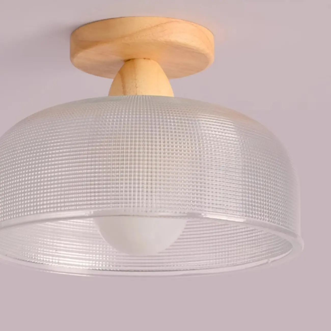 Mini Modern Glass Semi Flush Ceiling Light for Hallway Decor Image - 16 | homeyfad
