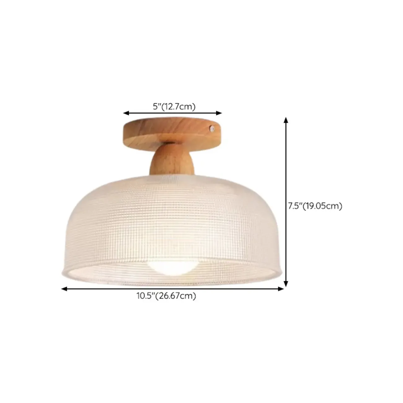 Mini Modern Glass Semi Flush Ceiling Light for Hallway Decor Image - 20