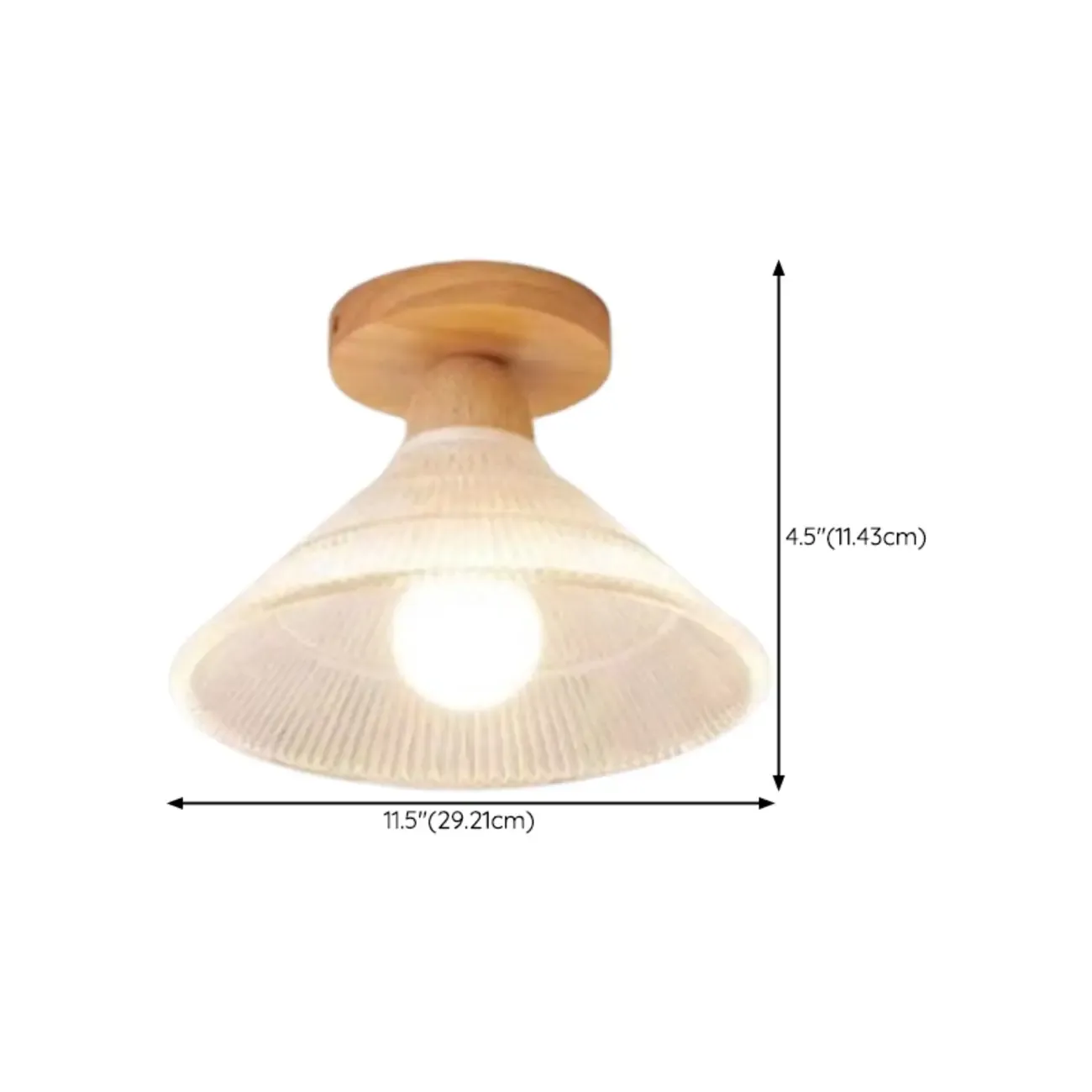Mini Modern Glass Semi Flush Ceiling Light for Hallway Decor Image - 21