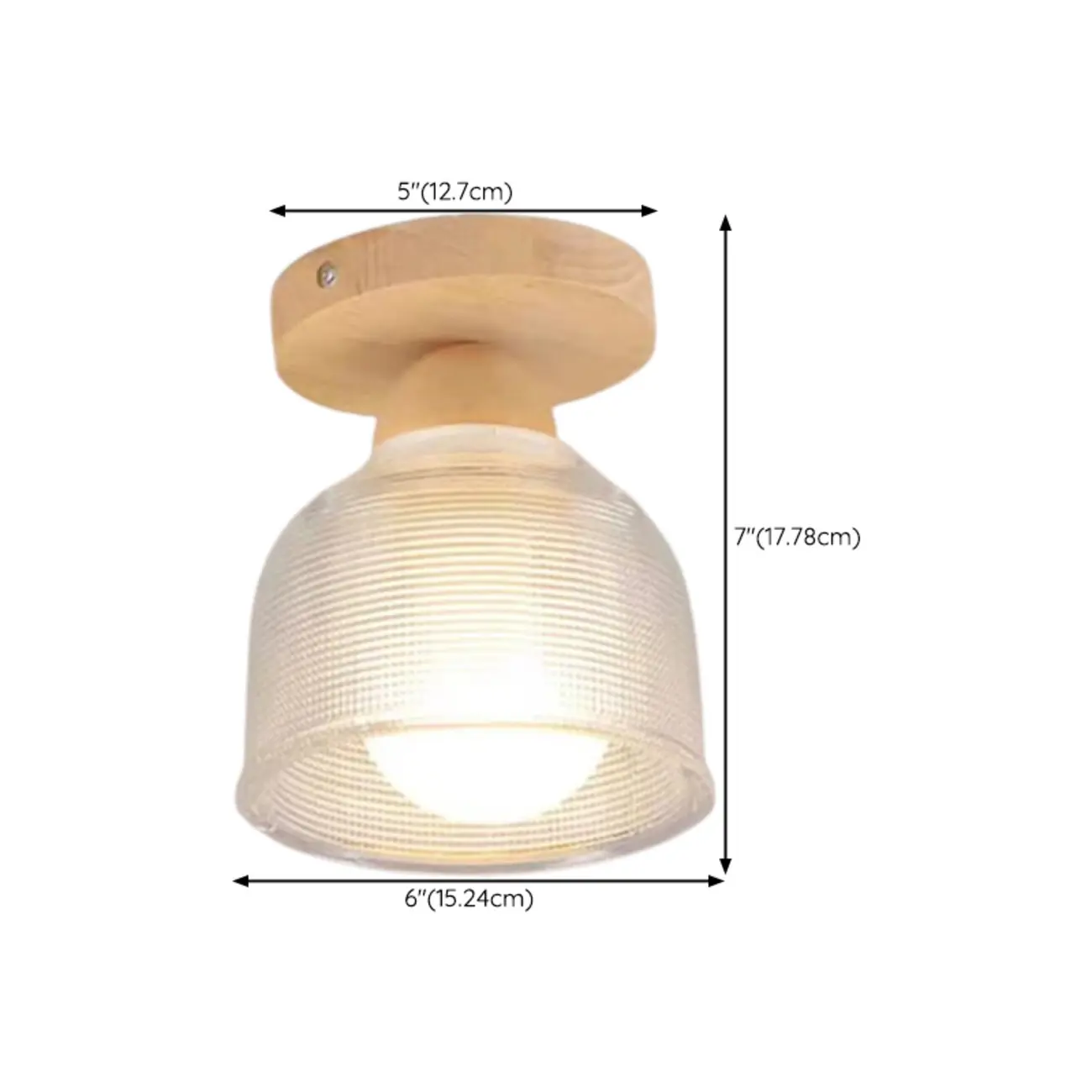 Mini Modern Glass Semi Flush Ceiling Light for Hallway Decor Image - 23 | homeyfad