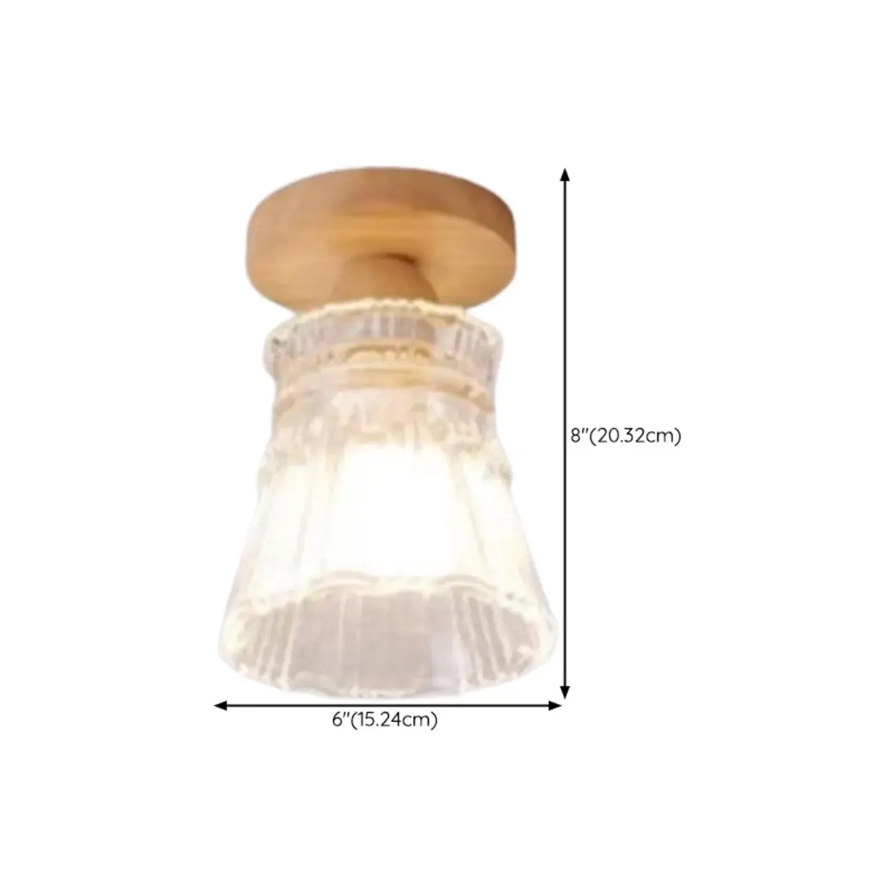 Mini Modern Glass Semi Flush Ceiling Light for Hallway Decor Image - 25