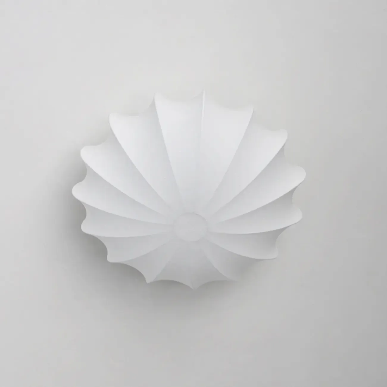 Modern Semi Flush Ceiling Light with Ivory Silk Shade Image - 8