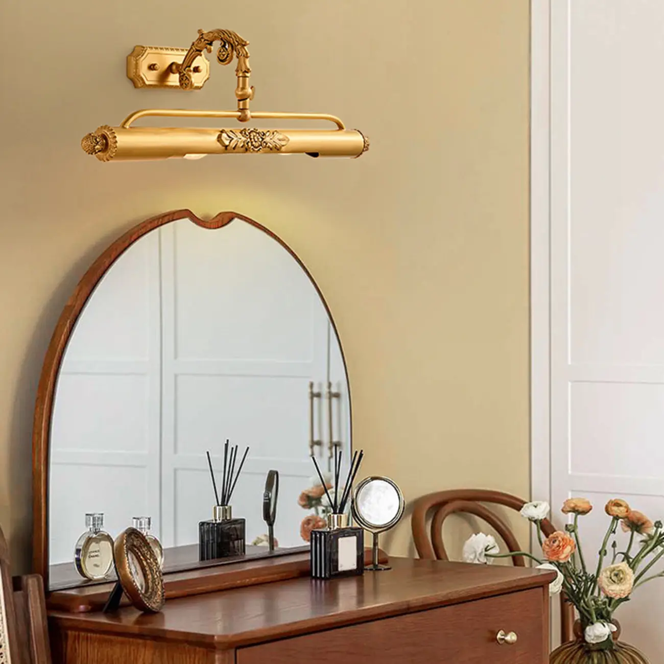 Modern Gold Tube Vanity Light Glam Vintage for Bathroom | homeyfad