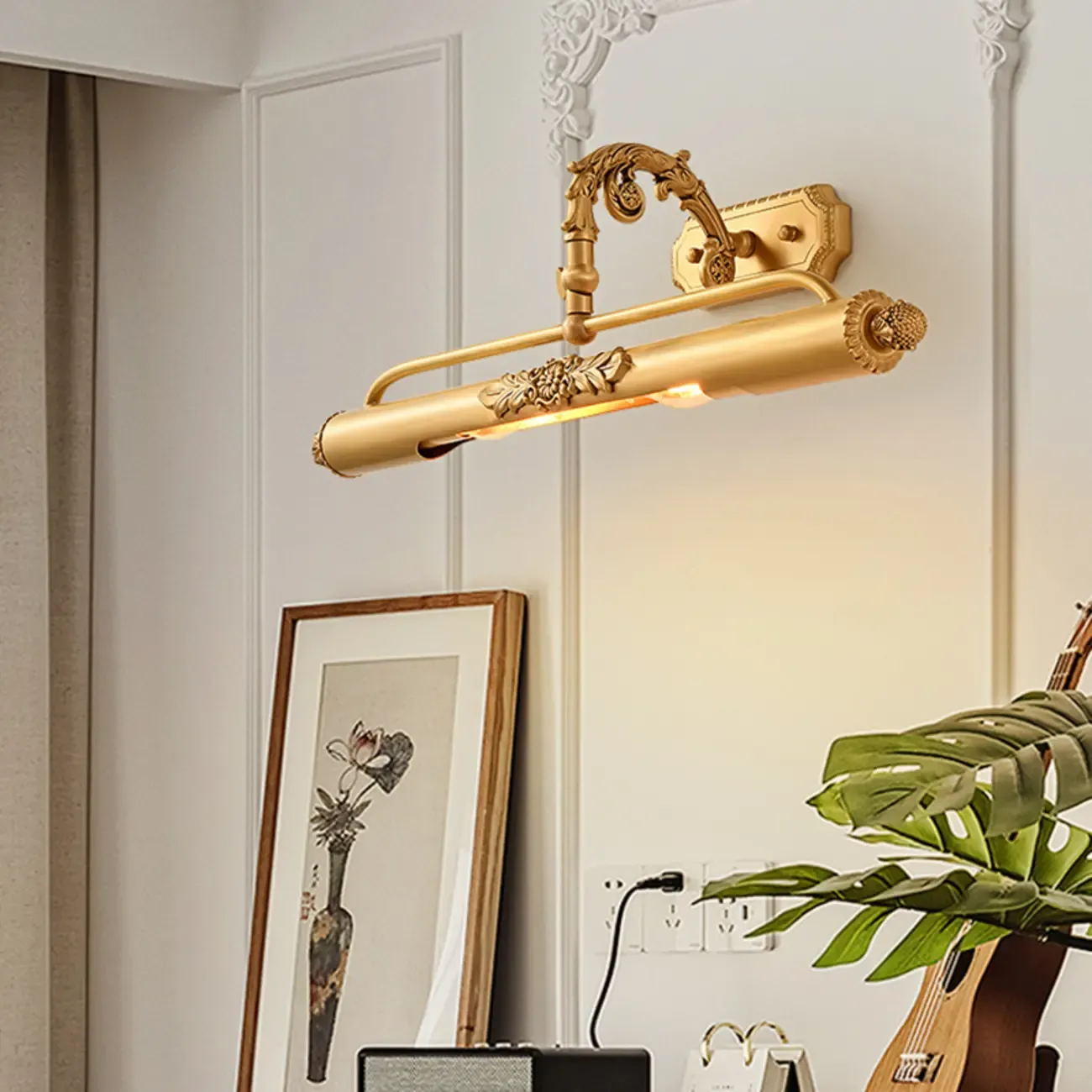 Modern Gold Tube Vanity Light Glam Vintage for Bathroom