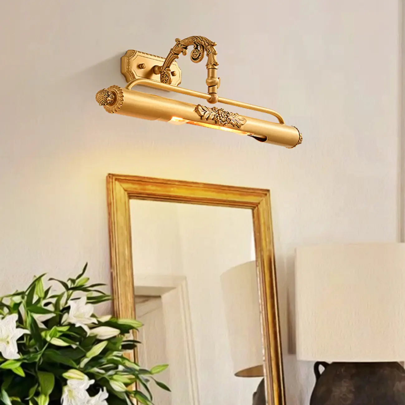 Modern Gold Tube Vanity Light Glam Vintage for Bathroom | homeyfad