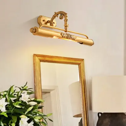 Modern Gold Tube Vanity Light Glam Vintage for Bathroom