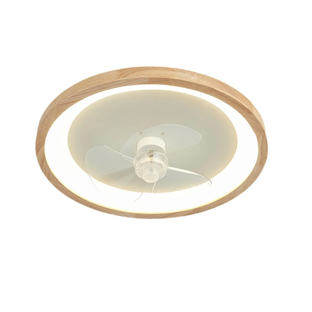 Modern Wood Color Ceiling Fan with Light Image - 5 | homeyfad