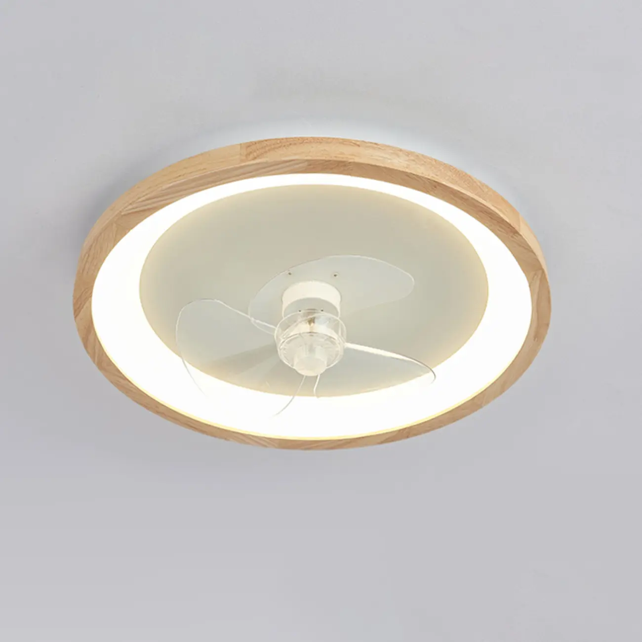Modern Wood Color Ceiling Fan with Light Image - 6 | homeyfad