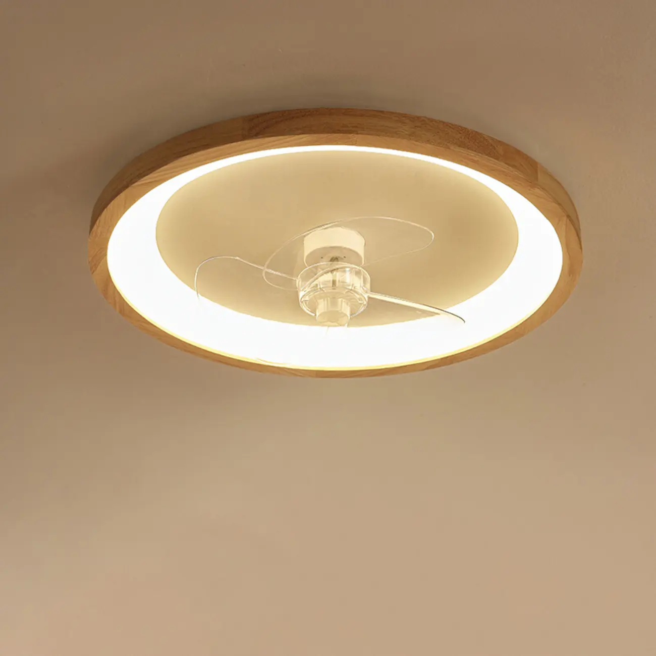 Modern Wood Color Ceiling Fan with Light Image - 12 | homeyfad
