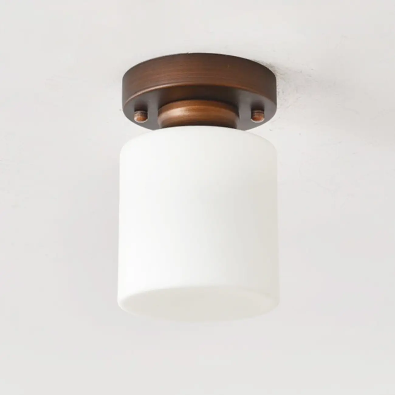 5 to 9 Inch Cube Glass Metal Semi Flush Ceiling Light | homeyfad