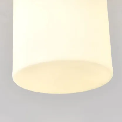 5 to 9 Inch Cube Glass Metal Semi Flush Ceiling Light