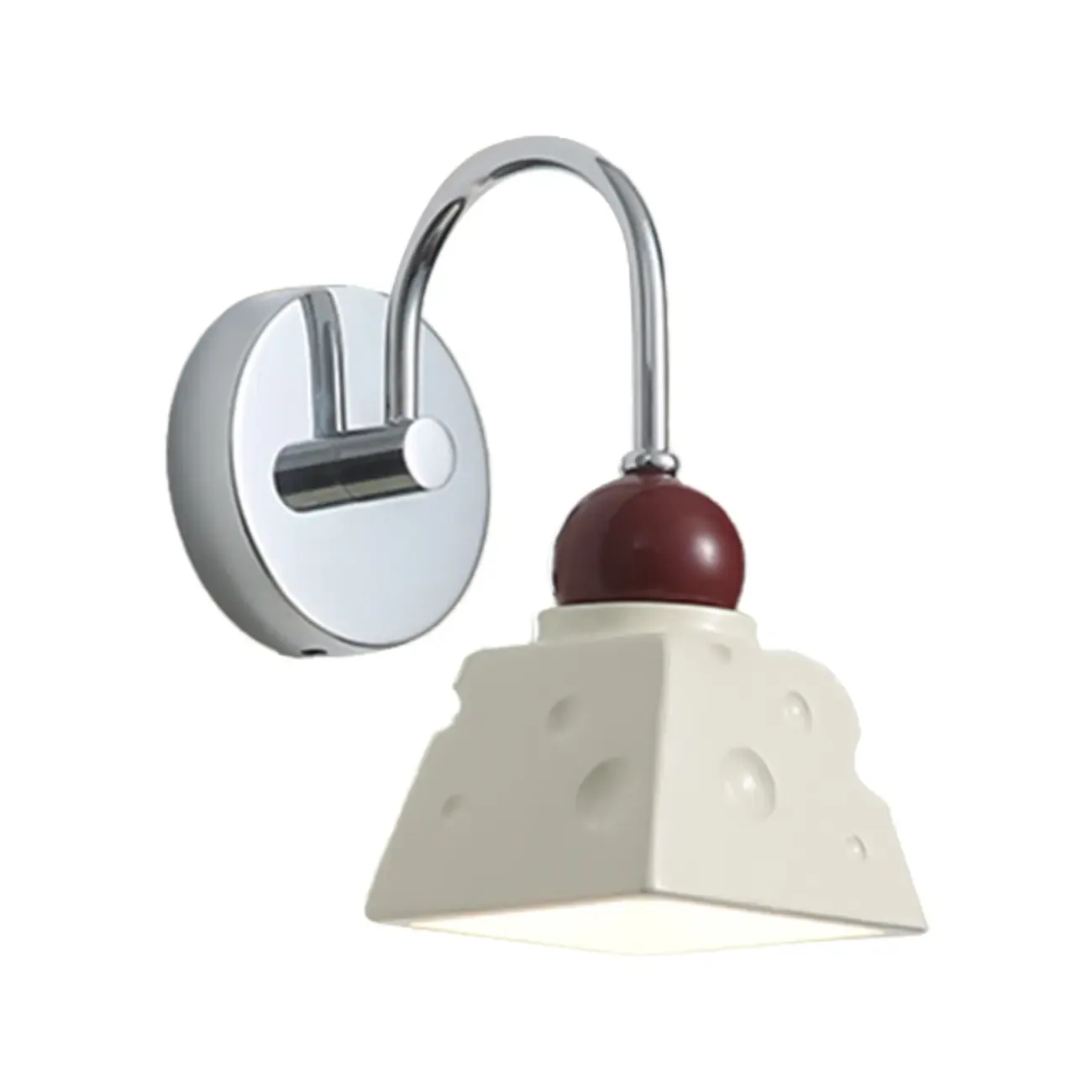 Modern Minimalist Metal Wall Light with Beige Shade Image - 9