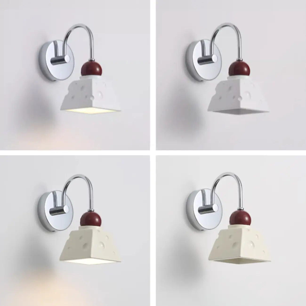 Modern Minimalist Metal Wall Light with Beige Shade Image - 11 | homeyfad