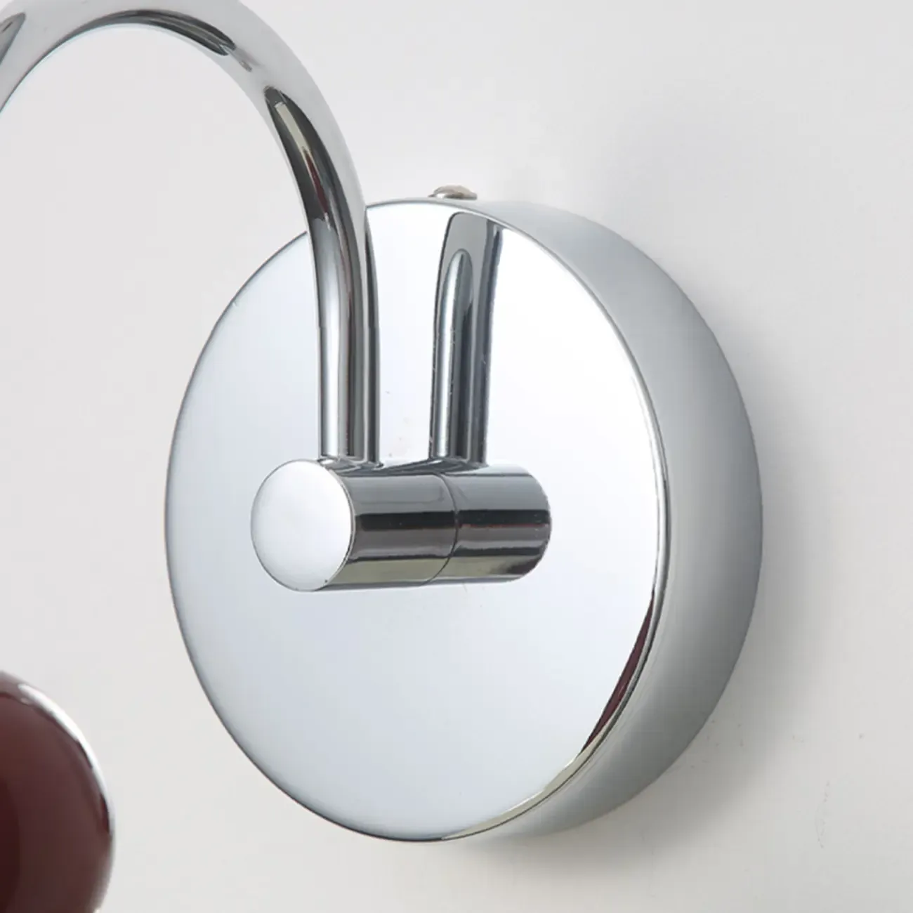 Modern Minimalist Metal Wall Light with Beige Shade Image - 15