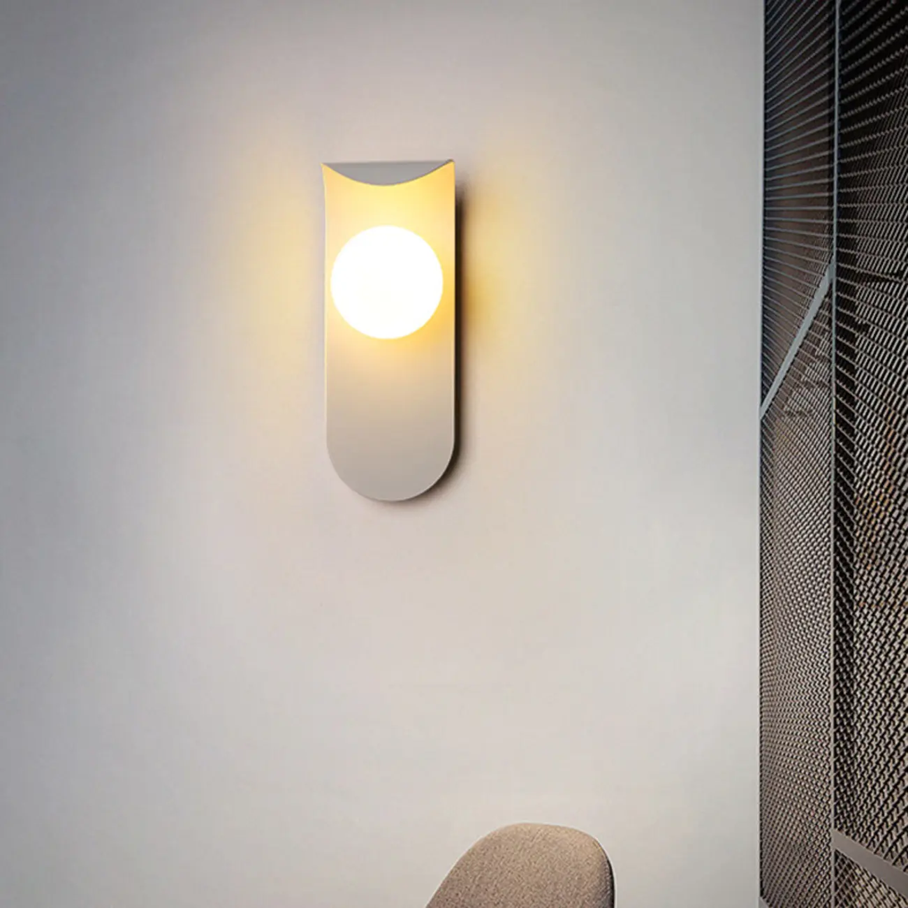 Minimalist Metal Wall Light with LED for Bedrooms Image - 4 | homeyfad