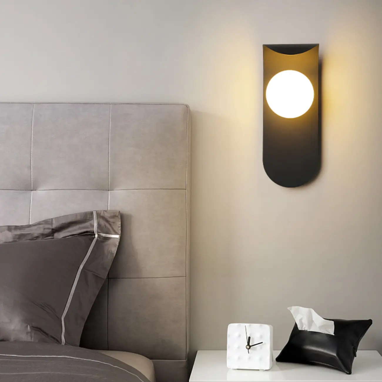 Minimalist Metal Wall Light with LED for Bedrooms Image - 9 | homeyfad