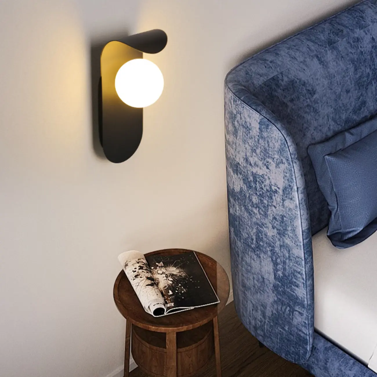 Minimalist Metal Wall Light with LED for Bedrooms Image - 18 | homeyfad