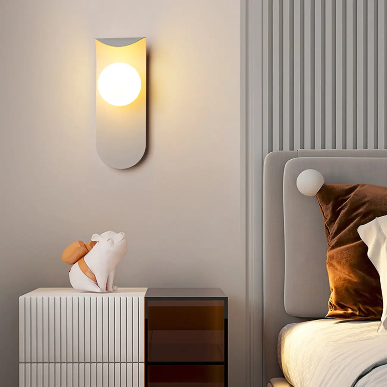 Minimalist Metal Wall Light with LED for Bedrooms Image - 19 | homeyfad