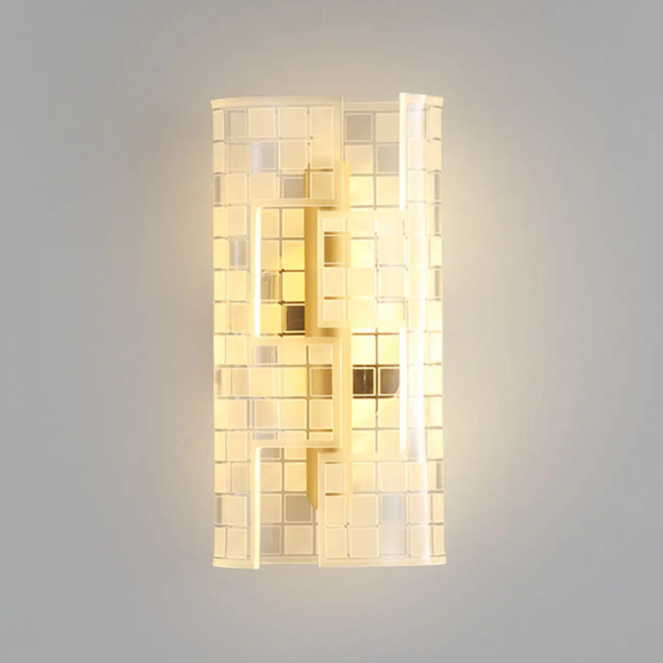 Modern Clear Acrylic Gold Ambient Wall Sconce Image - 4 | homeyfad
