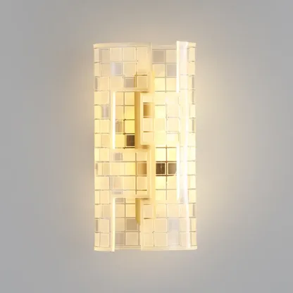 Modern Clear Acrylic Gold Ambient Wall Sconce Image - 4