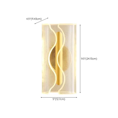 Modern Clear Acrylic Gold Ambient Wall Sconce Image - 20