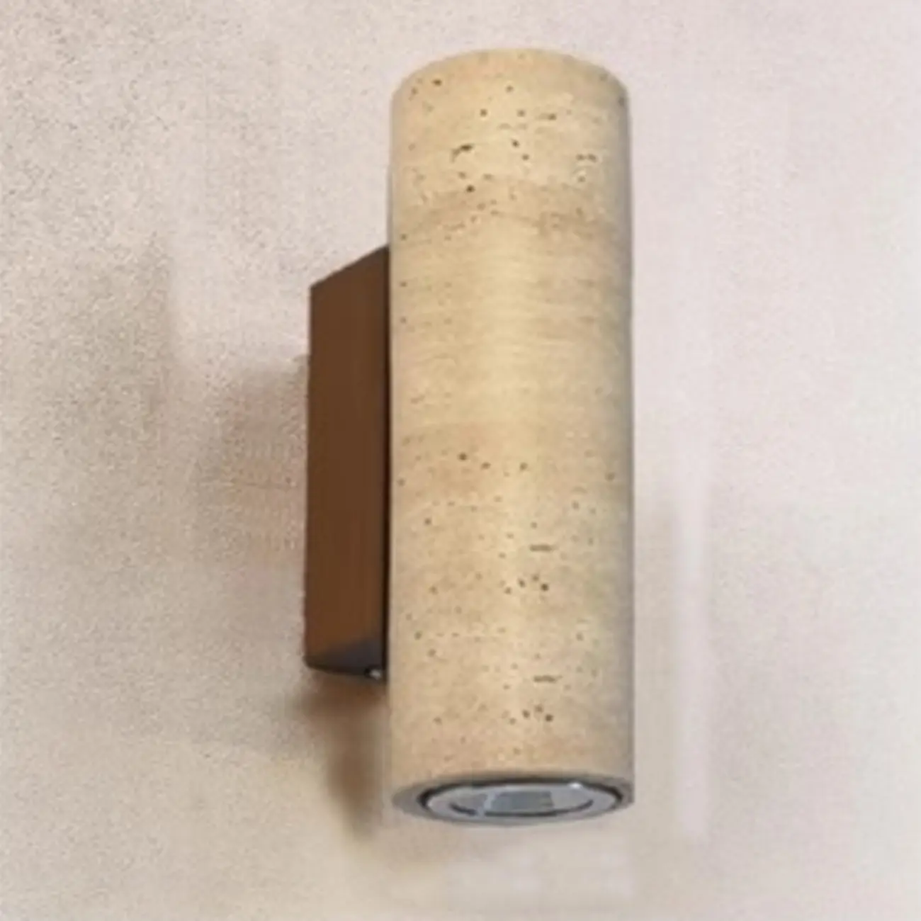 Minimalist Beige Stone Geometric Adjustable Wall Sconce Image - 9 | homeyfad