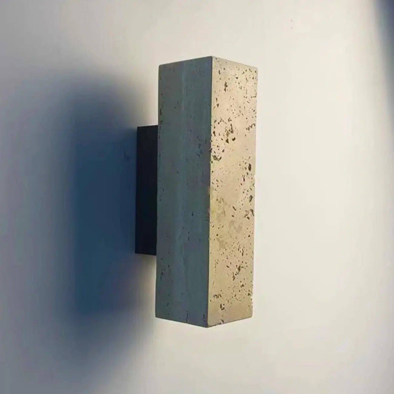 Minimalist Beige Stone Geometric Adjustable Wall Sconce Image - 11 | homeyfad