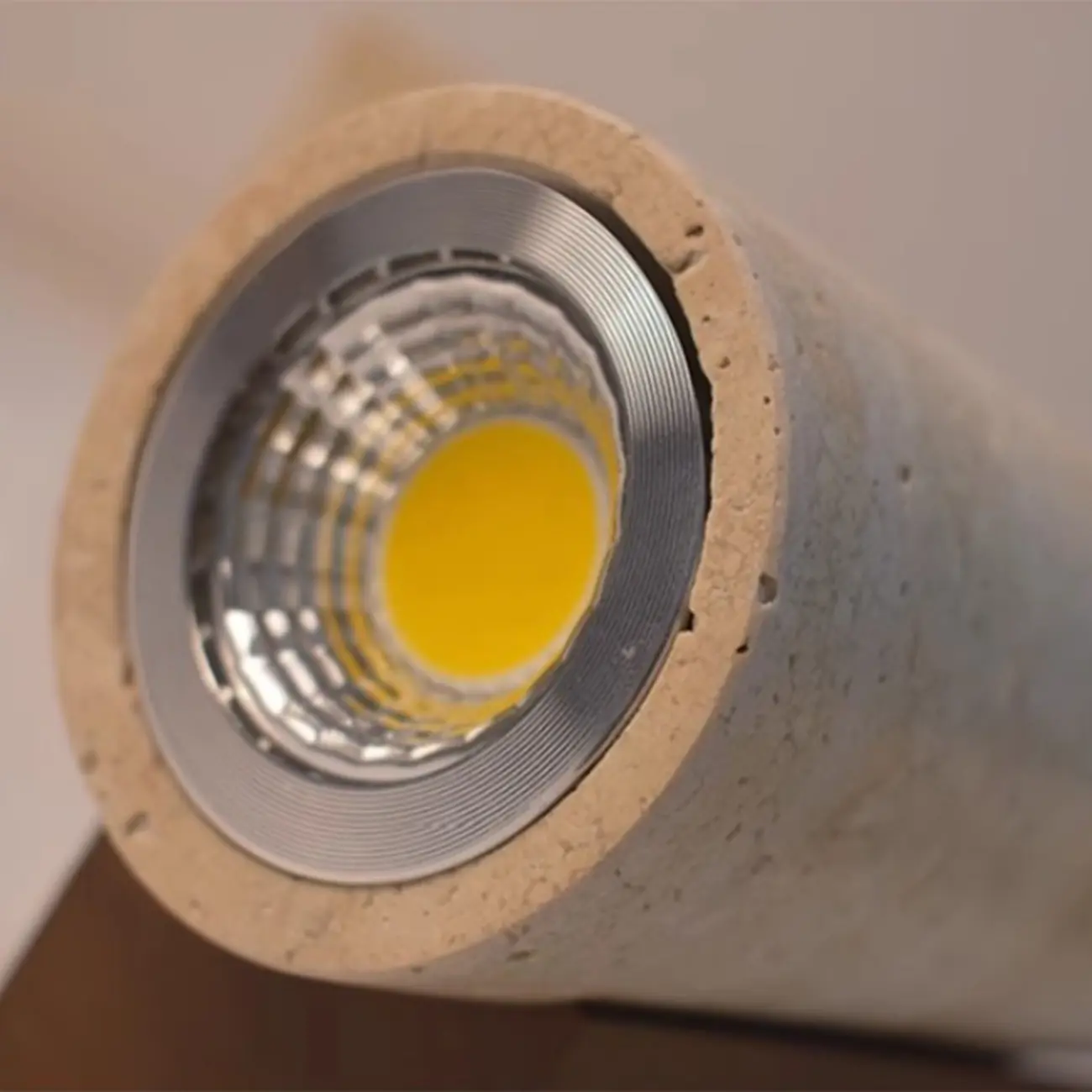 Minimalist Beige Stone Geometric Adjustable Wall Sconce Image - 14 | homeyfad