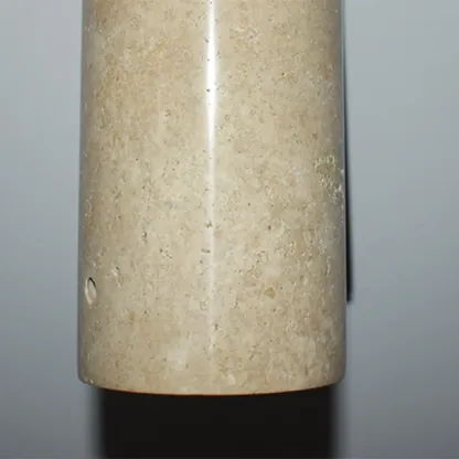 Minimalist Beige Stone Geometric Adjustable Wall Sconce Image - 16