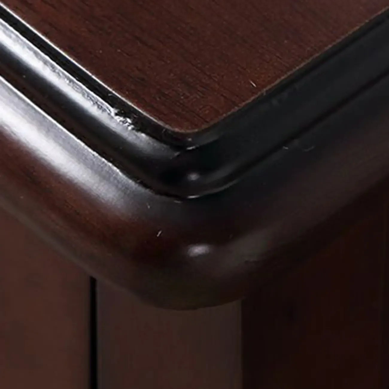 Classic Wood White Carved 2-Drawer Nightstand Image - 13