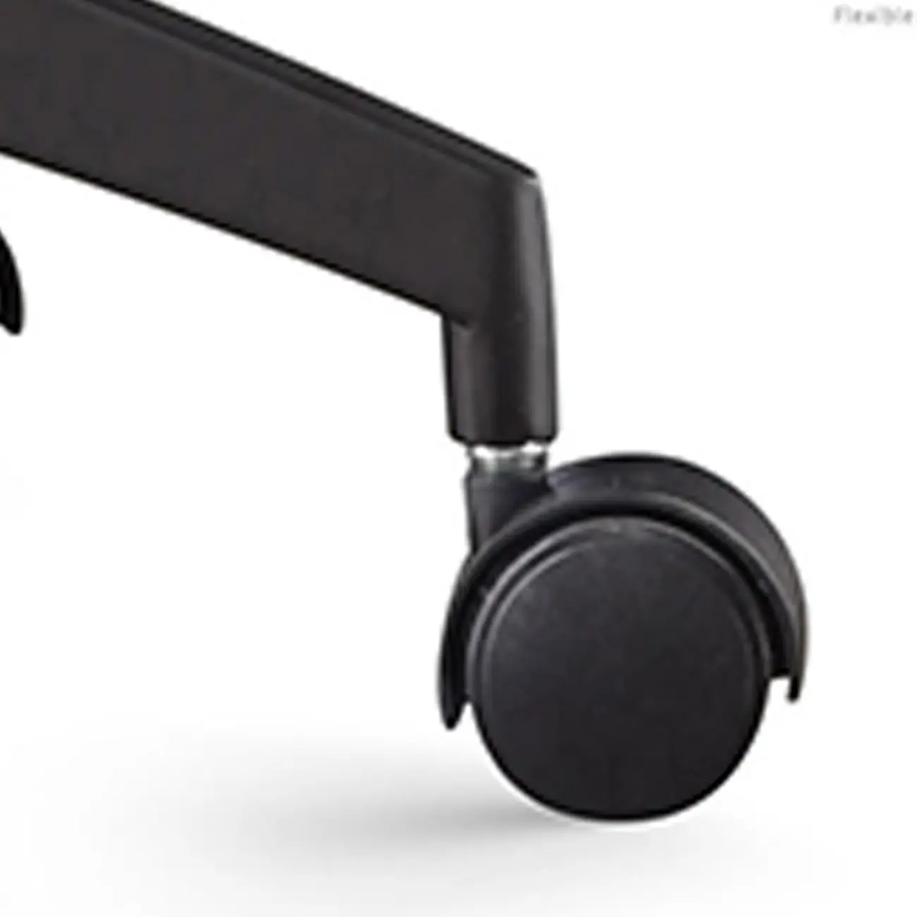 Rotatable Lifting Gray Leather Office Chairs with Arms and Wheels Image - 9 | homeyfad