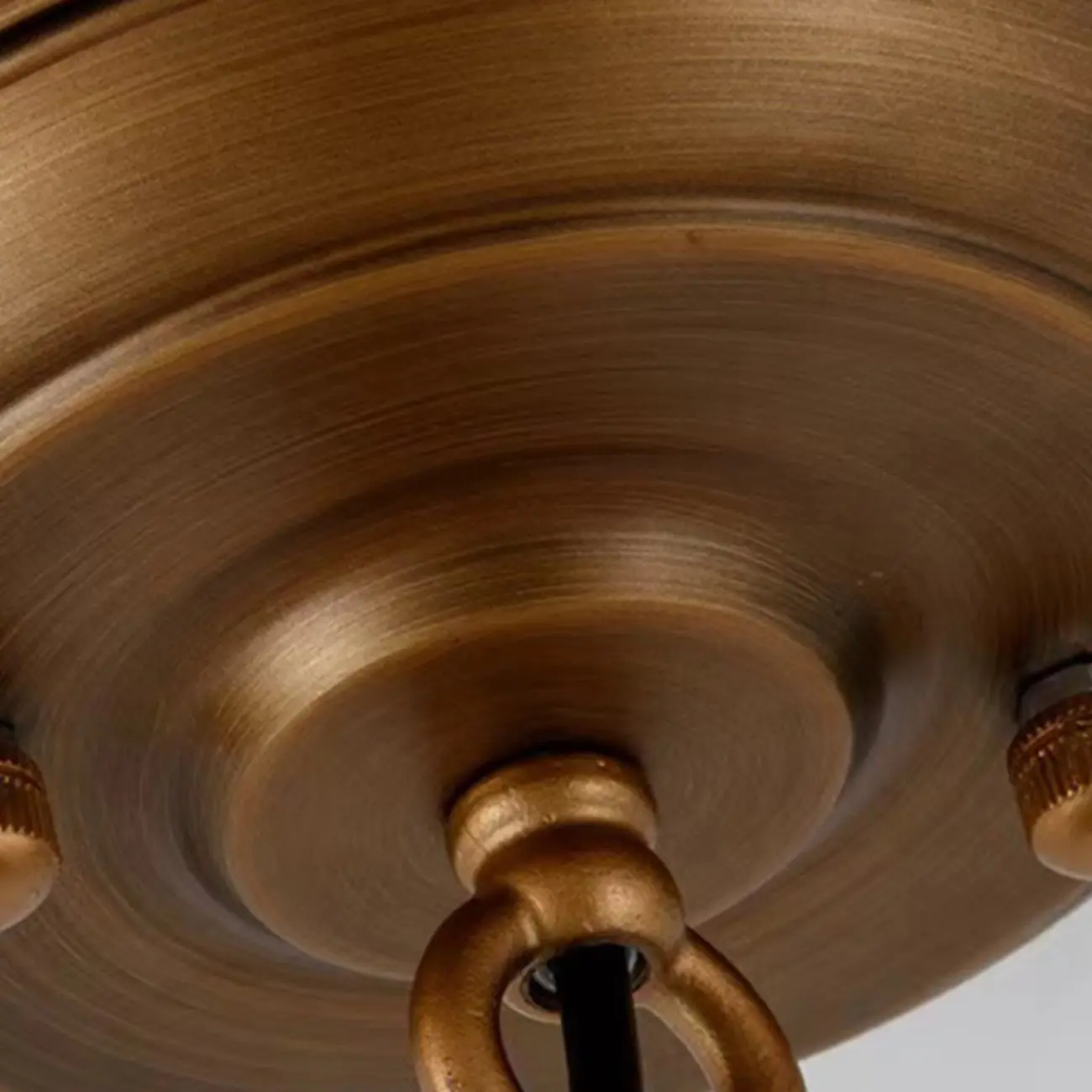 America Country Ring Fabric Lampshade Black Chandelier Image - 5 | homeyfad