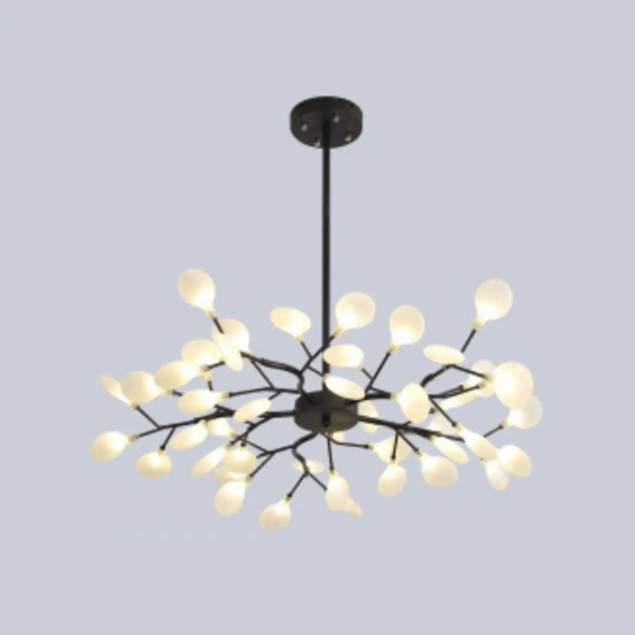 Sputnik Modern Branching Glass Brass Chandelier Image - 18 | homeyfad