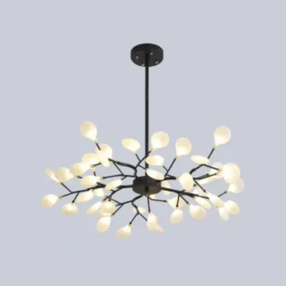 Sputnik Modern Branching Glass Brass Chandelier Image - 18