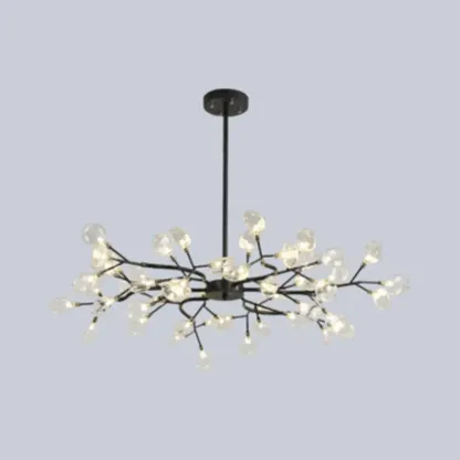 Sputnik Modern Branching Glass Brass Chandelier Image - 28